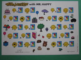 2008 ROYAL MAIL BALLOONS STAMPS WITH MR. MEN LABELS GENERIC SMILERS SHEET. #SS0054 - Timbres Personnalisés