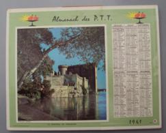 Calendrier 021, Almanach Des PTT Postes 1961, Département Du Loir Et Cher, Tarascon, Aix En Provence - Grand Format : 1961-70