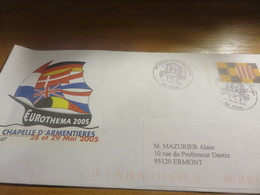 Entier Postal Eurothema 2005 - Bigewerkte Envelop  (voor 1995)