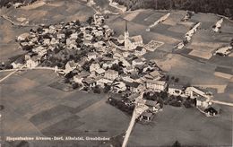 Flugaufnahme Alvaneu Dorf Albulatal Graubunden - Carte Coupée, Voir Scanner Du Dos !! - Alvaneu