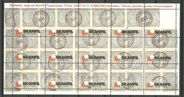 Norway Privat Sheet From Skanfil - Philatelic Shop And Auction House, Faximile Of Old Bloc - Emisiones Locales