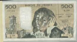 Billet De Banque  FRANCE  500 FRANCS  1983   Serie F  166 982   (DEC 2019 Gerar) - 500 F 1968-1993 ''Pascal''