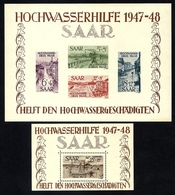 GERMANY 1948 SAAR BLOCK 1 + 2 MNH - French Zone
