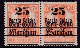 POLAND 1918 Warsaw Provisional Ovpt Fi 13 B4 Mint Hinged - Neufs