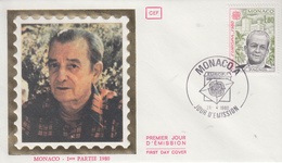 Enveloppe   FDC  1er  Jour  MONACO   Marcel   PAGNOL    EUROPA    1980 - 1980