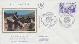 Enveloppe  FDC  1er  Jour   ANDORRE   EUROPA    1987 - 1987