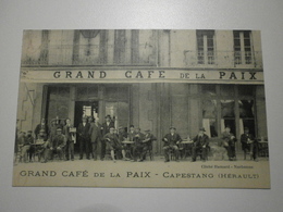 34 Capestang, Grand Café De La Paix (10351) - Capestang