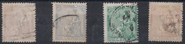 CUBA - N°38 A 41 - OBLITERES - COTE 20€. - Kuba (1874-1898)