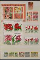 FLOWERS OF THE BRITISH COMMONWEALTH 1980's To Early 1990's NEVER HINGED MINT All Different Stamps (mainly Complete Sets) - Ohne Zuordnung