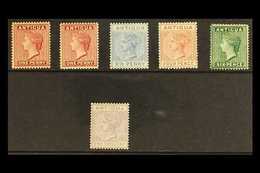 1884 - 87 Queen Victoria Issue, Wmk CA, Complete Including 1d Rose, SG 25/30, Very Fine Mint. (6 Stamps) For More Images - Other & Unclassified