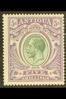 1913 5s Grey Green And Violet, Geo V, SG 51, Fine Mint. For More Images, Please Visit Http://www.sandafayre.com/itemdeta - Sonstige & Ohne Zuordnung