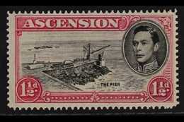 1938 1½d Black And Vermilion, Variety "cut Mast And Railings", SG 40db, Very Fine Mint. For More Images, Please Visit Ht - Ascensione