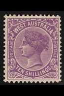 WESTERN AUSTRALIA 1902-11 10s Deep Mauve, SG 127, Very Fine Mint. For More Images, Please Visit Http://www.sandafayre.co - Other & Unclassified