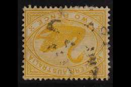 WESTERN AUSTRALIA 1898-1907 2d Bright Yellow, INVERTED WATERMARK" Variety, SG 113w, Fine Used For More Images, Please Vi - Altri & Non Classificati