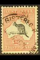 1931-36 £2 Black And Rose Kangaroo, SG 138, Good Used, A Few Shortish Perfs At Top. For More Images, Please Visit Http:/ - Otros & Sin Clasificación