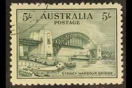 1932 5s Blue-green Sydney Harbour Bridge, SG 143, Very Fine CTO Used. For More Images, Please Visit Http://www.sandafayr - Otros & Sin Clasificación