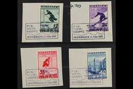 1936 Ski Championship Fund Complete Set (SG 788/91, Michel 623/26), Superb Used On Pieces Tied By Complete Special Cance - Sonstige & Ohne Zuordnung