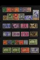 1948-55 SURCHARGED GB KGVI USED COLLECTION. A Most Useful Collection Of Surcharged KGVI Stamps Of Great Britain, A Compl - Bahrain (...-1965)