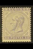 1883 50c Violet King (COB 41, SG 66, Michel 38), Mint, Some Gum Creases, Centered To Top Right, Lovely Fresh Colour. For - Sonstige & Ohne Zuordnung