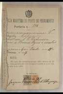 BERTHING & EMBARKATION DOCUMENTS 1907-8. An Interesting Record Of Docking At The Port Of Pernambuco, Brazil, By The Brit - Sonstige & Ohne Zuordnung