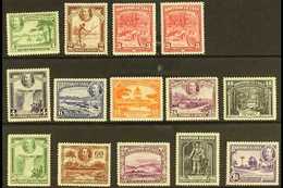 1934-51 Pictorial Definitive Set Plus A 3c Perf Variant, SG 288/300, Fine Mint (14) For More Images, Please Visit Http:/ - Britisch-Guayana (...-1966)