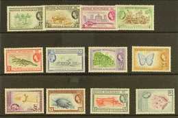 1953-62 Complete Definitive Set, SG 179/90, Never Hinged Mint (12 Stamps) For More Images, Please Visit Http://www.sanda - Honduras Britannico (...-1970)