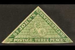 1860 3d Green, SG 11, Fine Mint, Some Adhesion On Gum. For More Images, Please Visit Http://www.sandafayre.com/itemdetai - Altri & Non Classificati