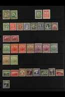 1897-1947 FINE MINT COLLECTION On Leaves, Includes 1897-1918 1c Blue-green, 1911-16 Set (ex 4c & 8c) Incl 15c (x2), 1919 - Other & Unclassified