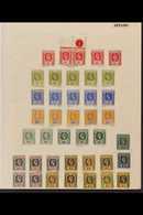 1912-1935 FINE MINT COLLECTION With Many Shades On Leaves, Includes 1912-25 Vals To 5r (x2, One Die II) With Many Shades - Ceylan (...-1947)