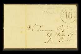 1851 (14 Aug) Entire Letter From Bogota To New York With A Lengthy Personal Message Written In English, Mentioning The T - Colombie