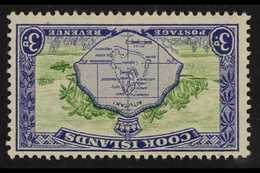 1949 3d Green And Ultramarine, Watermark Inverted, SG 153aw, Never Hinged Mint. For More Images, Please Visit Http://www - Cook Islands