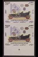 2007 150p Automobile & Touring Club miniature Sheet, UNCUT, VERTICAL IMPERF PAIR (with Printer's Guide Mark), SG MS2455, - Otros & Sin Clasificación