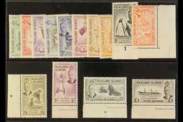 1952 KGVI Definitives Complete Set, SG 172/85, Very Fine Never Hinged Mint. (14 Stamps) For More Images, Please Visit Ht - Islas Malvinas