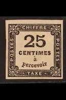 POSTAGE DUE 1871-78 25c Black (Yvert 5, SG D212), Mint Small Part Gum, Four Good To Large Margins, Light Wrinkles, Cat £ - Autres & Non Classés
