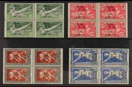 SYRIA 1924 Olympic Games Of France Opt'd With Four Line Syria & Surcharged Set, Yv 149/52, SG 166/69, Superb, Never Hing - Sonstige & Ohne Zuordnung