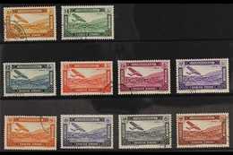 SYRIA 1934 Air Post Set (Farman F.190 Over Bloudan), Yv 60/69, SG 290/299, Very Fine Used (10 Stamps) For More Images, P - Sonstige & Ohne Zuordnung