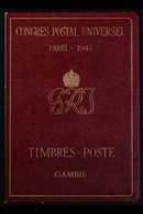 1947 UPU PRESENTATION BOOK Containing Fine Mint Stamps With 1938-46 Definitives (one Of Each Value To 10s) Plus 1946 Vic - Gambie (...-1964)