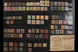 1850-1870 MINT & USED ASSEMBLY On Stock Cards, Includes Bergedorf, Bremen, Brunswick, Hamburg, Lubeck, Hanover, Prussia  - Other & Unclassified