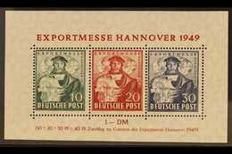 BRITISH / AMERICAN ZONE 1949 Hannover Fair Miniature Sheet, Mi Block 1a, Never Hinged Mint For More Images, Please Visit - Altri & Non Classificati