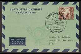 1954 60pf Brown Aerogramme, Mi LF6, Philatelic Use With Special Cancel. For More Images, Please Visit Http://www.sandafa - Sonstige & Ohne Zuordnung