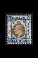 1904-06 $3 Slate & Dull Blue KEVII, SG 88, Very Fine Mint, Very Fresh & Attractive. For More Images, Please Visit Http:/ - Altri & Non Classificati