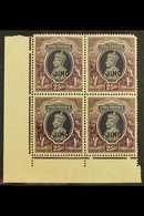 JIND 1941-43 25r Slate-violet & Purple, SG 136, Never Hinged Mint Corner Block Of 4, Usual Light Tone For More Images, P - Other & Unclassified