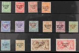 1922-23 Thom Overprinted Set From ½d To 5s, SG 52/65, Very Fine Mint (14 Stamps) For More Images, Please Visit Http://ww - Andere & Zonder Classificatie