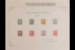 1863 SPECIALISED VICTOR EMANUEL II COLLECTION Fabulous Collection Starting With The Menabrea Proof Sheet With The Comple - Non Classificati