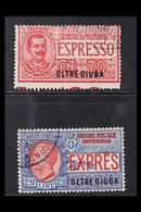 OLTRE GIUBA EXPRESS 1926 70c And 2L50 Pair, Sass S8, Very Fine Used. For More Images, Please Visit Http://www.sandafayre - Altri & Non Classificati