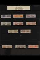 SOMALIA PARCEL POST. 1926-41 FINE MINT COLLECTION Presented On Stock Pages. Includes 1926 "Somalia Italiana" Overprinted - Other & Unclassified