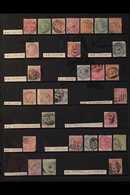 1860's-1880's NUMERAL POSTMARKS. An Interesting Collection Of Used Stamps Selected For Nice Readable Numeral Postmarks P - Jamaica (...-1961)