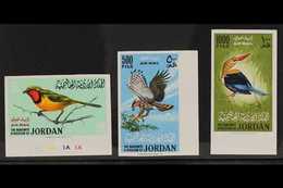 1964 Birds Airmail Set, IMPERF, SG 627/9, Superb Never Hinged Mint. (3 Stamps) For More Images, Please Visit Http://www. - Jordania