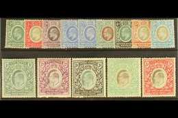 1904 - 7 Ed VII Set To 5r Complete, Wmk MCA, SG 17/30, Very Fine Mint. (13 Stamps) For More Images, Please Visit Http:// - Vide