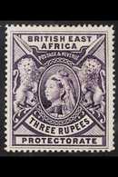 BRITISH EAST AFRICA 1897 3r Deep Violet, Queen Victoria, SG 94, Very Fine Mint. For More Images, Please Visit Http://www - Vide